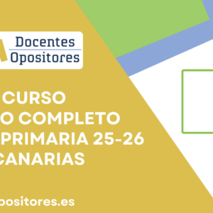 CURSO OPOSICIONES INGLÉS COMPLETO CANARIAS 25-26