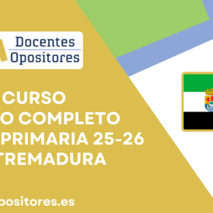 CURSO OPOSICIONES INGLÉS COMPLETO EXTREMADURA 25-26